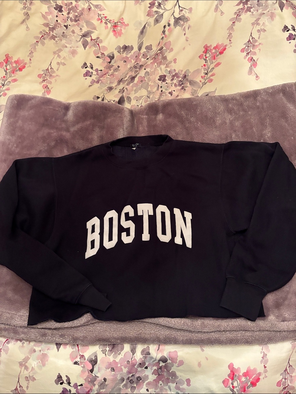 John Galt Boston Appliqué Crewneck Sweatshirt